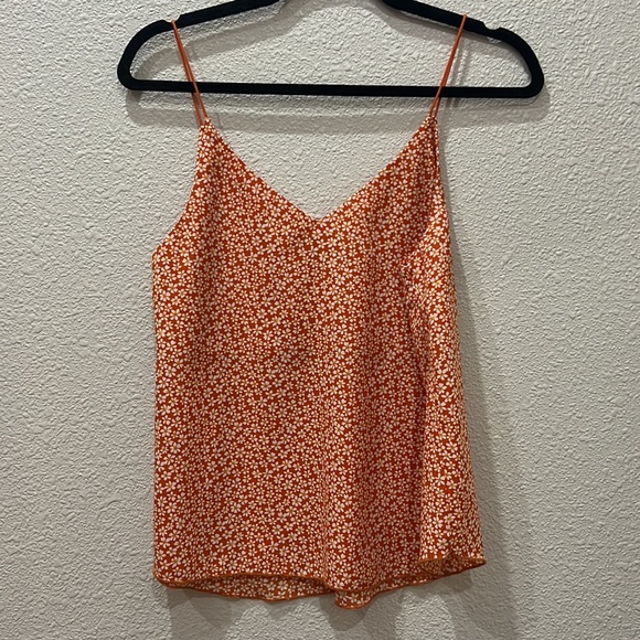 Orange flower tank top - Picture 2 of 3